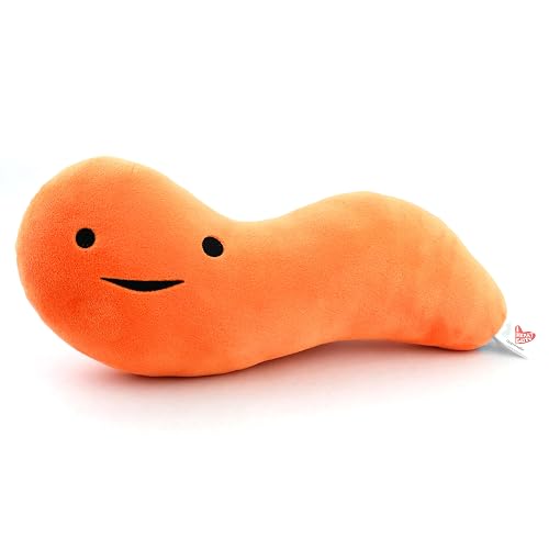 Plush toy shaped like a smiling appendix organ
