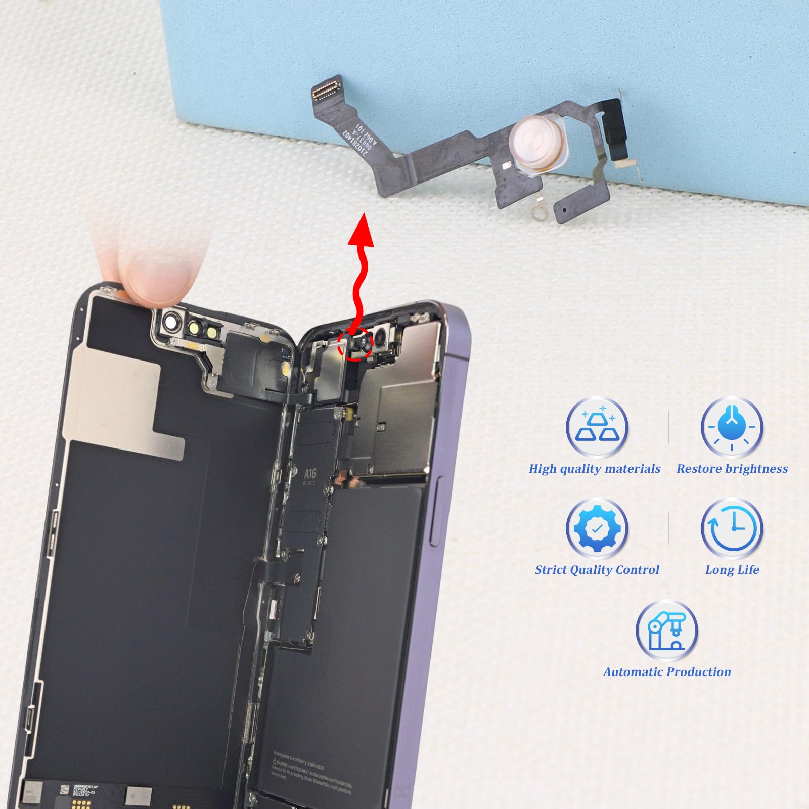 Amazon.co.jp: iPhone 14 Pro Max フラッシュライトフレックスケーブル