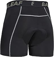 Vista 28 de baleaf Pantalones cortos de ciclismo acolchados 3D para hombre, ropa interior de ciclismo MTB Liner