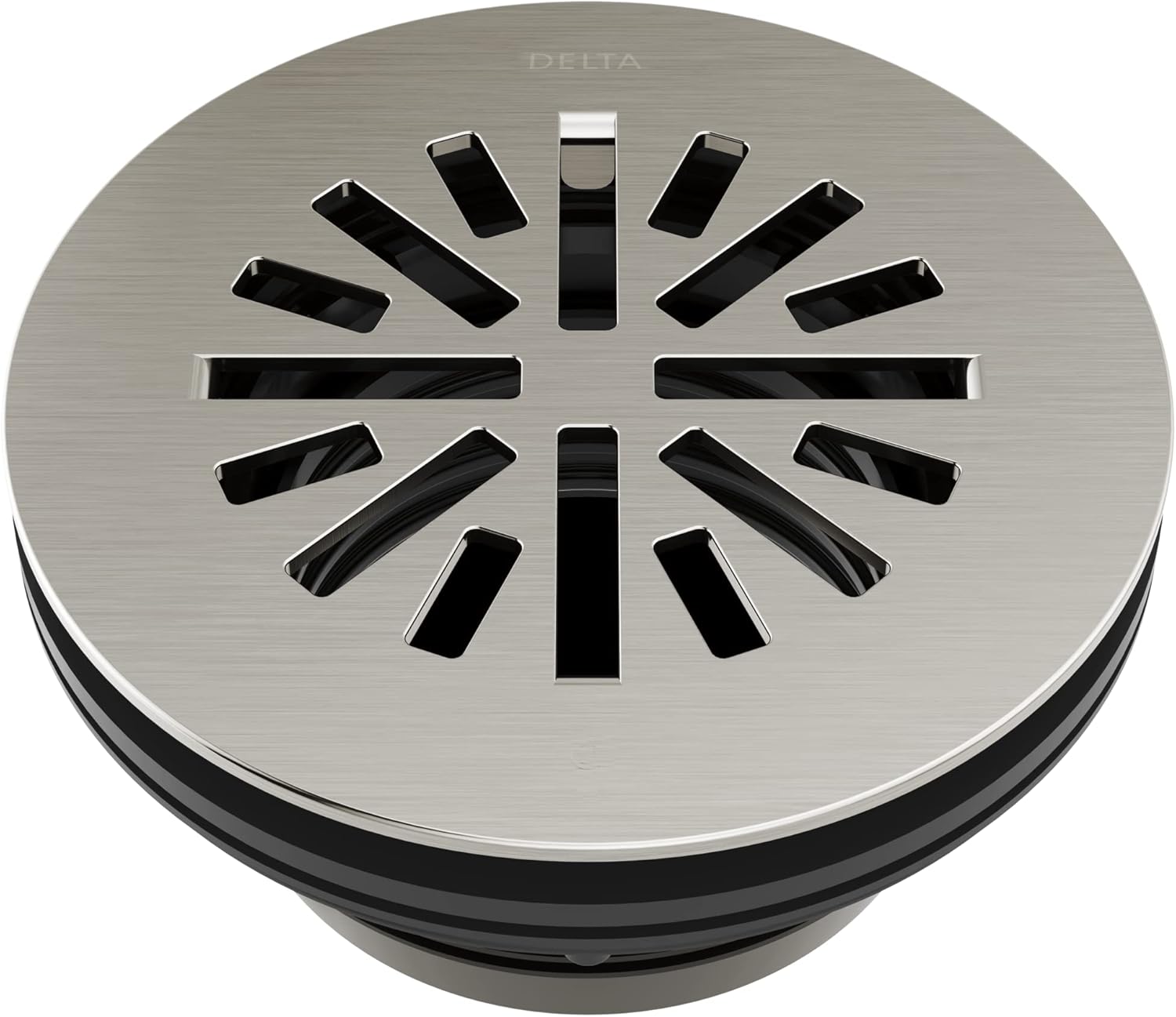 Delta Faucet 4 Inch Round Shower Floor Drain Brushed Nickel, Shower