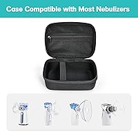 Vista 3 de ProCase Estuche de transporte para nebulizador portátil, máquina nebulizadora de mano para adultos y niños, bolsa de almacenamiento rígida