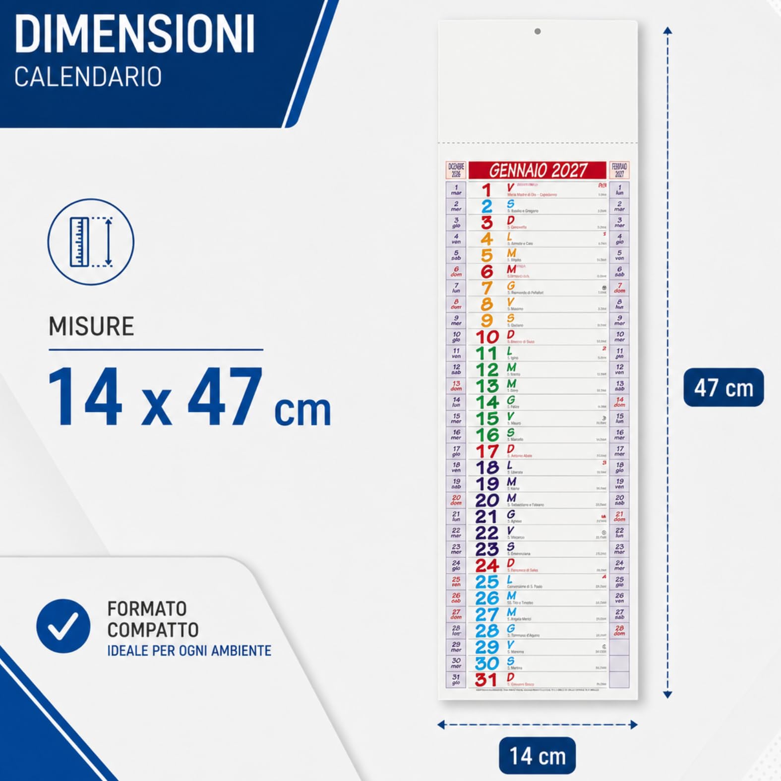 100 Calendari Personalizzati 2027 + 100 Penne Personalizzate Gadget Pubblicitari di Fine Anno come Omaggio per i Clienti Regali Aziendali promozionali Kit Smart