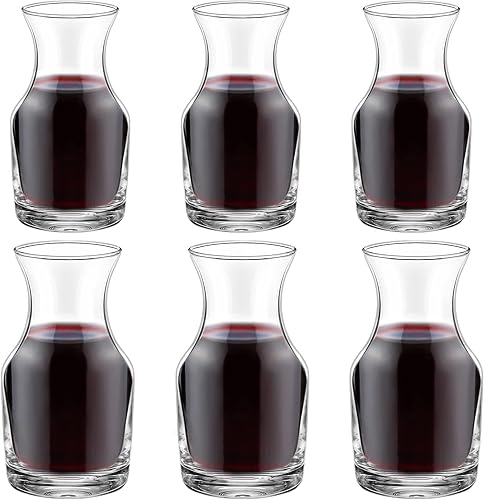 Jarra de vino de una sola porción, mini decantador individual de vino, jarra pequeña para cenas, catas, bares, restaurantes, 6.5 onzas, 7.7 onzas