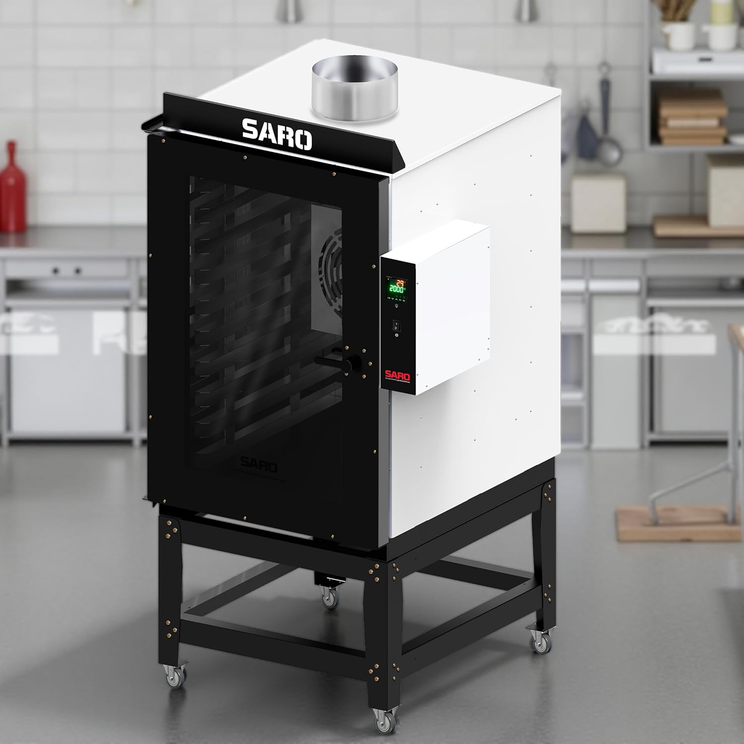 SARO FTI10LPG Industrial Gas Convection Oven – 10-Shelf Commercial Cooking Capacity