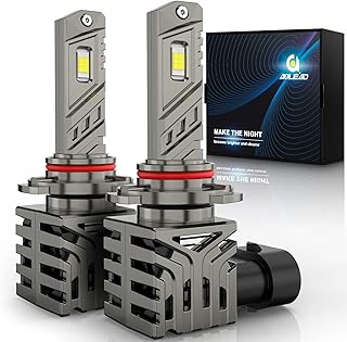 AOLEAD 9012 LED Headlight Bulbs HIR2 120W 20000LM High Brightness 6000K White Wireless Direct Installation All-in-One Conversion Kit