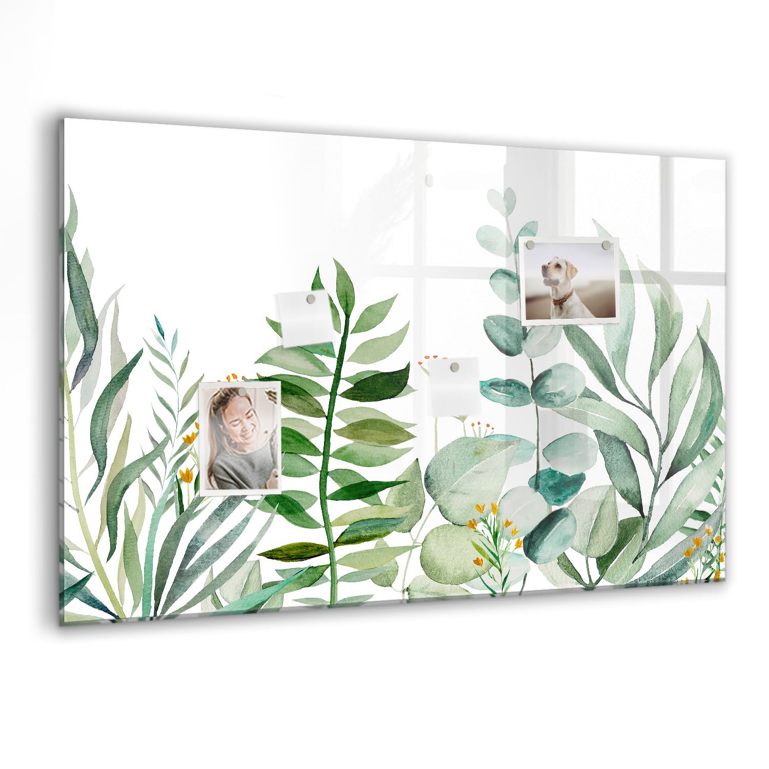 Tableau en verre magnétique 90x60 cm pour effacement facile sans traces - 8
