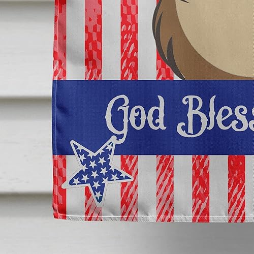 Vista 255 de Caroline's Treasures BB2171GF American Flag and Border Collie Garden Flag Mailbox Flag Decorative Yard Flag Banner Outside Patio Artwork Yard Flower