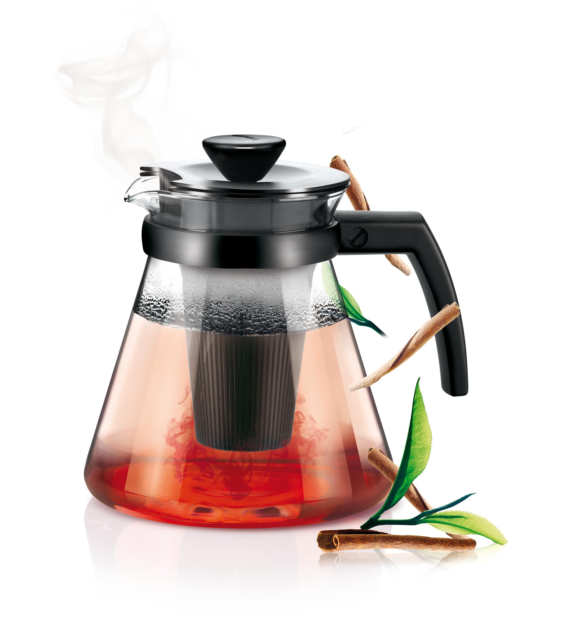 Tescoma 646624 Teo Teiera con Filtro, Vetro, 1.7 L