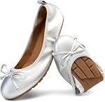 DREAM PAIRS Ballet Ballerina Flats pliable Slip-On Bow Chaussures de robe pour les voyages occasionnels pour femme