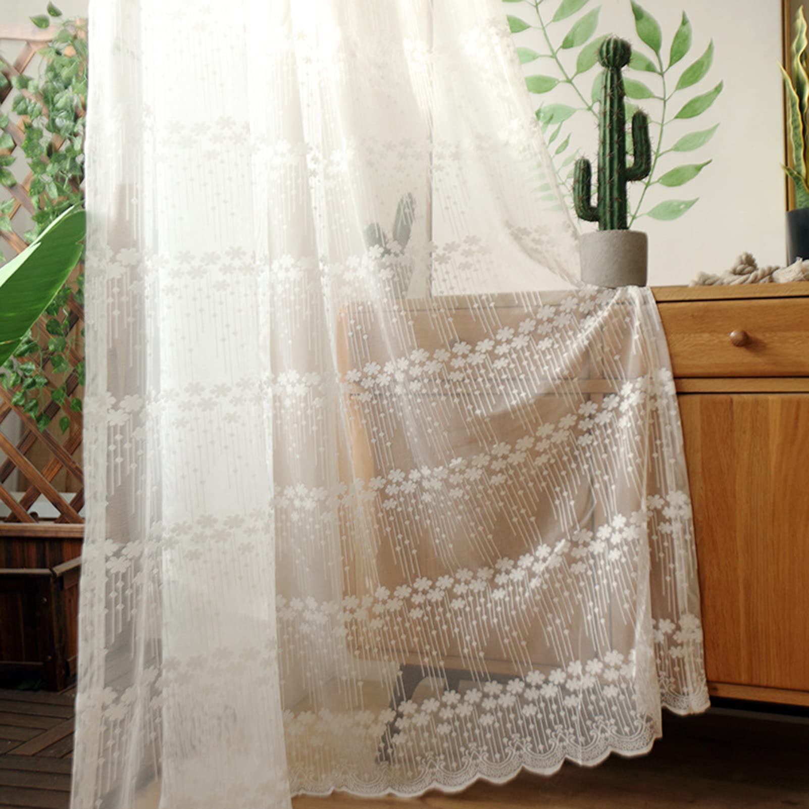 Nowoczesne białe przezroczyste zasłony, 145 x 245 cm, plisowane, lniane, eleganckie firanki z woalu, do salonu, pokoju dziecięcego i kuchni, zestaw 2 paneli
