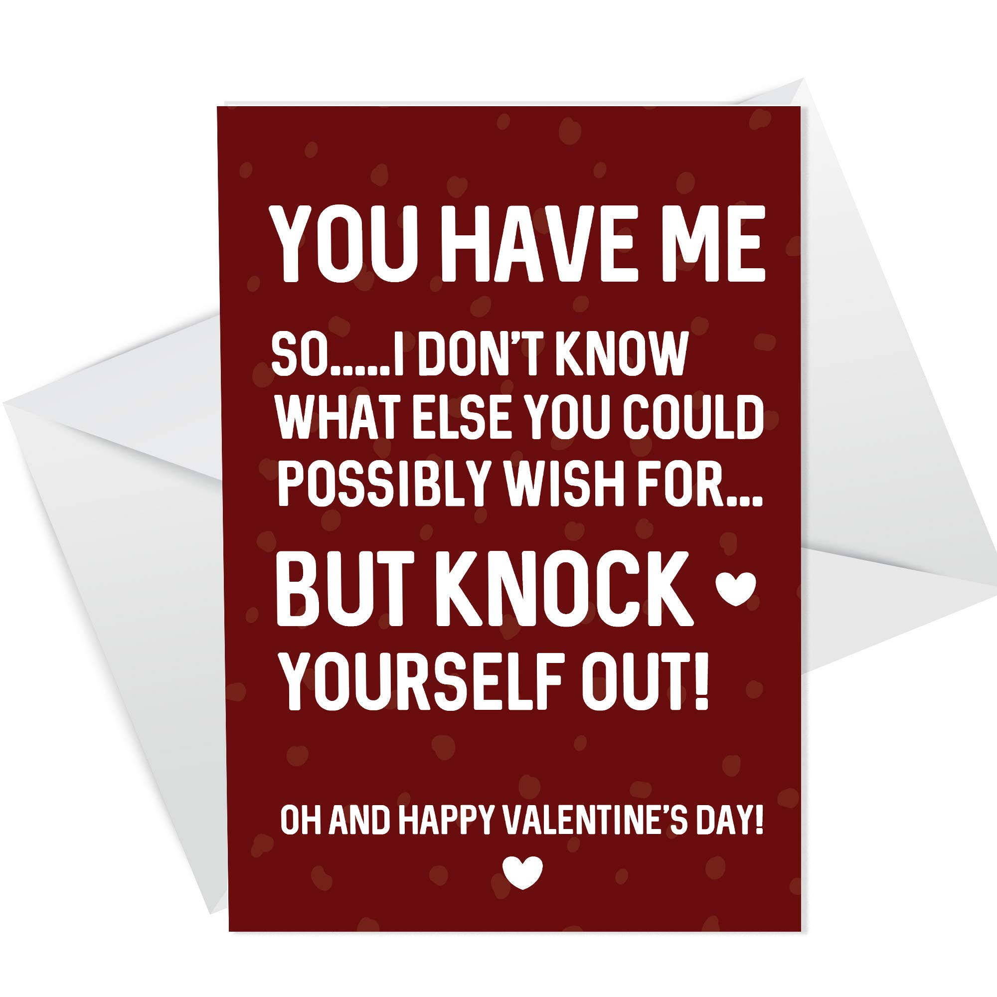 Hilarious Valentines Day Card For Boyfriend Girlfriend Husband Wife Funny Card For Him Her