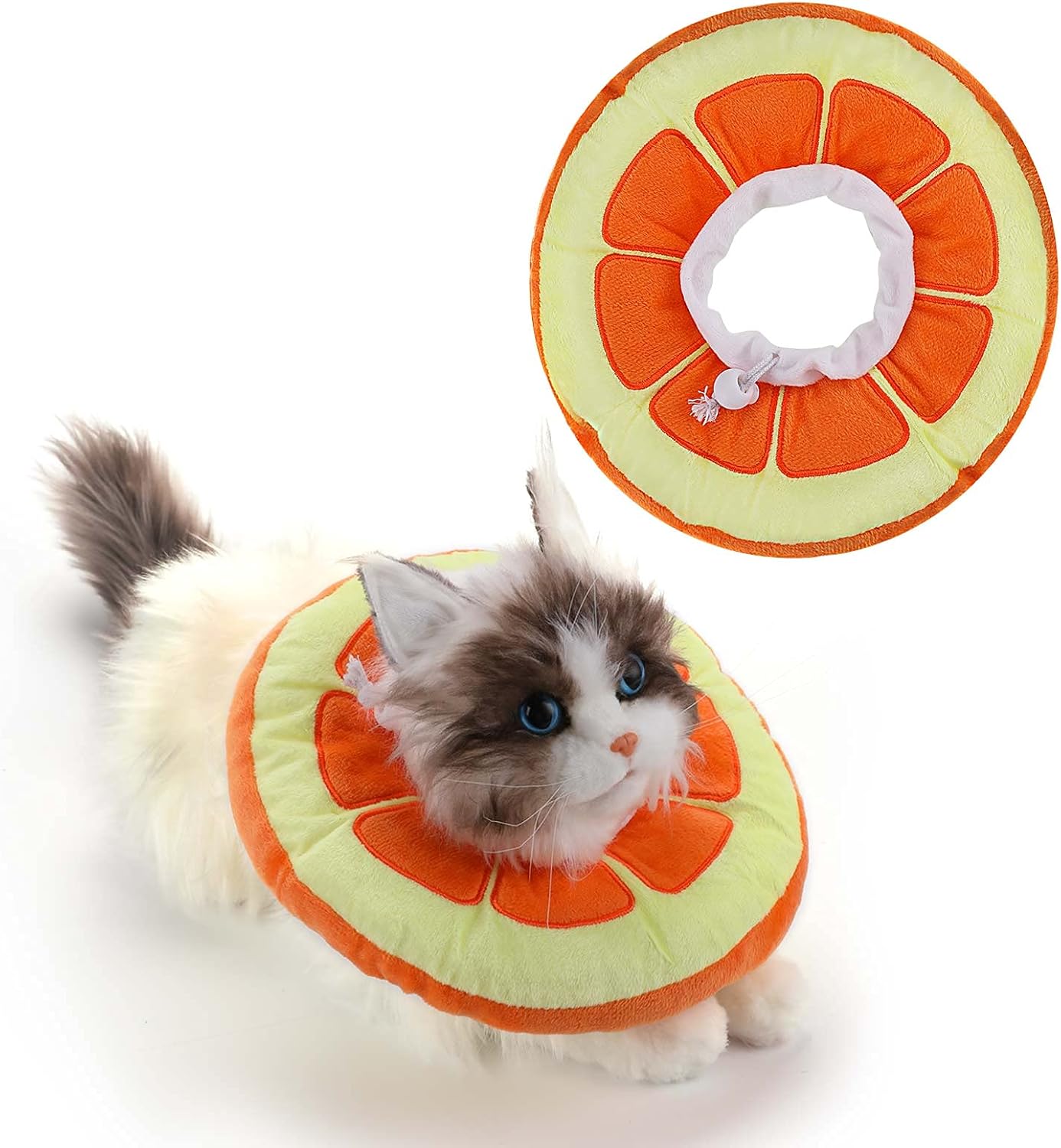 Molain Adjustable Cat Recovery Collar Cat Cone Collar Soft Cat Donut