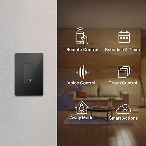 Vista 28 de Interruptor de luz inteligente Wi-Fi de Kasa por TP-Link – Control de iluminación desde cualquier lugar, fácil instalación en la pared (sólo polo)