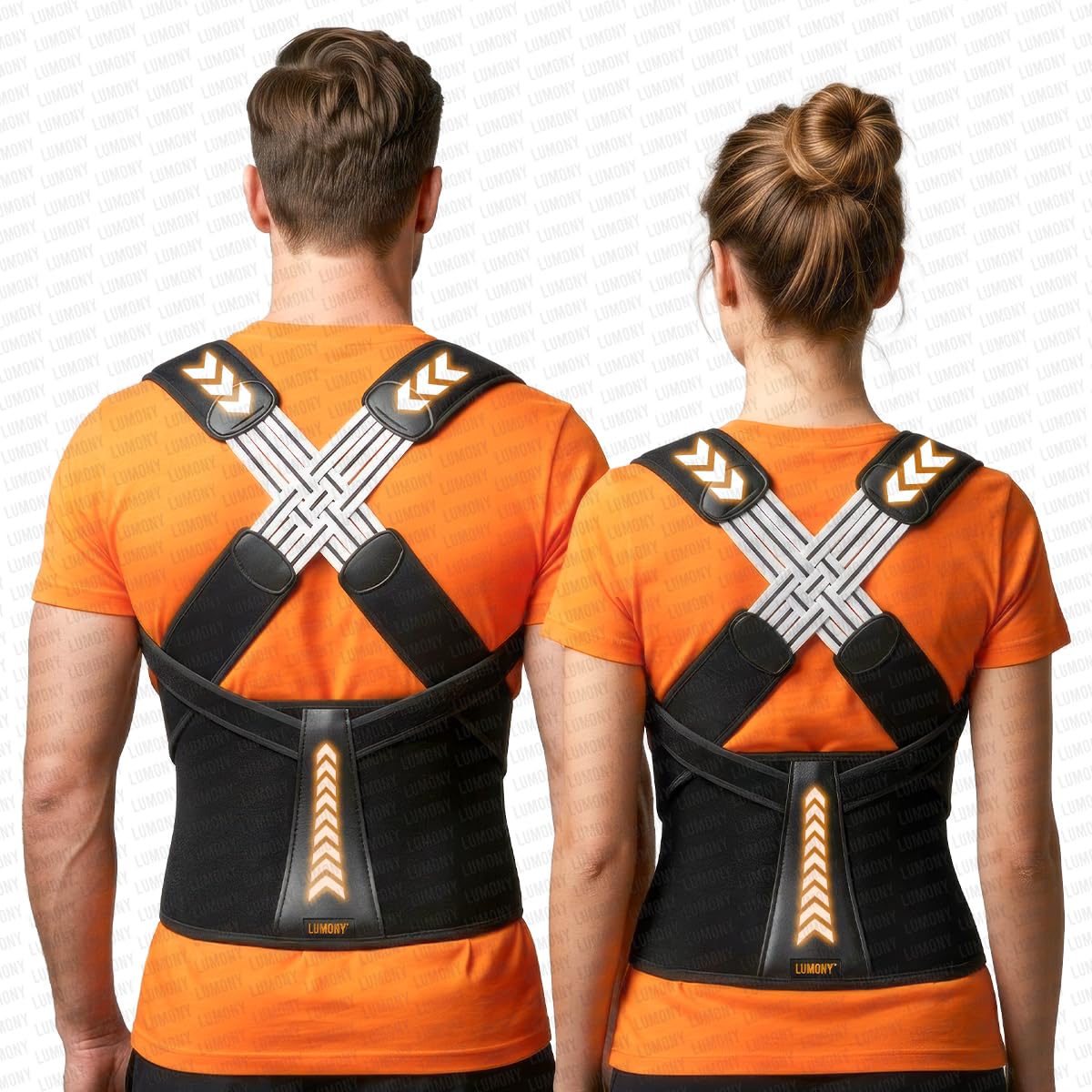 LUMONY® Neoprene X-Cross Posture Corrector Belt Universal Size Shoulder & Back Support Belt | Back Straightener Brace For Spine & Body Posture Correction | Clavicle Support For Unisex | Universal Size-image-21