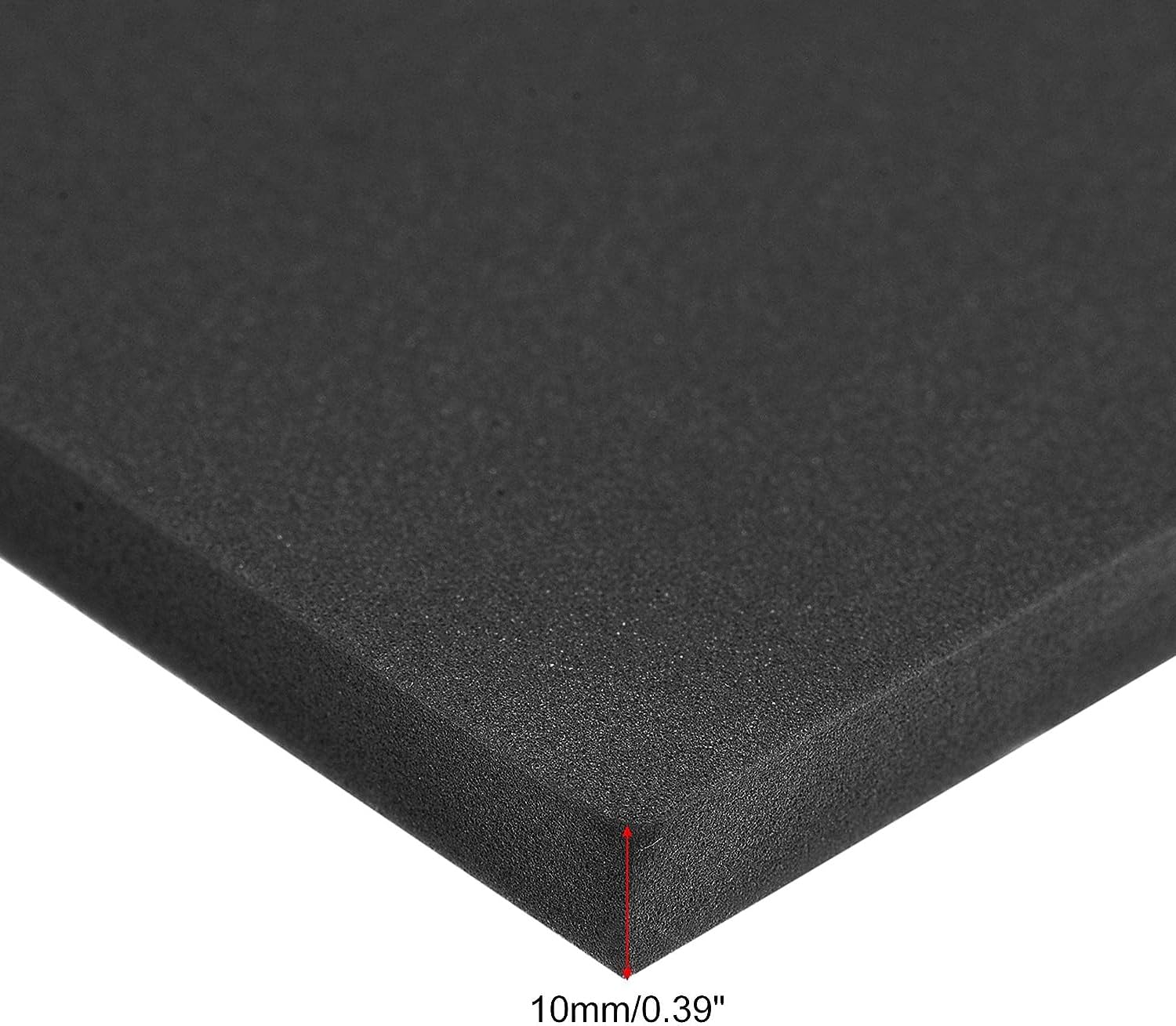 MACHSWON Black EVA Foam Sheets 10 x 10 Inch 10 mm Thick Sheets Roll for Crafts DIY Projects,Intellectual Building Blocks, 4 Pcs - Image 3