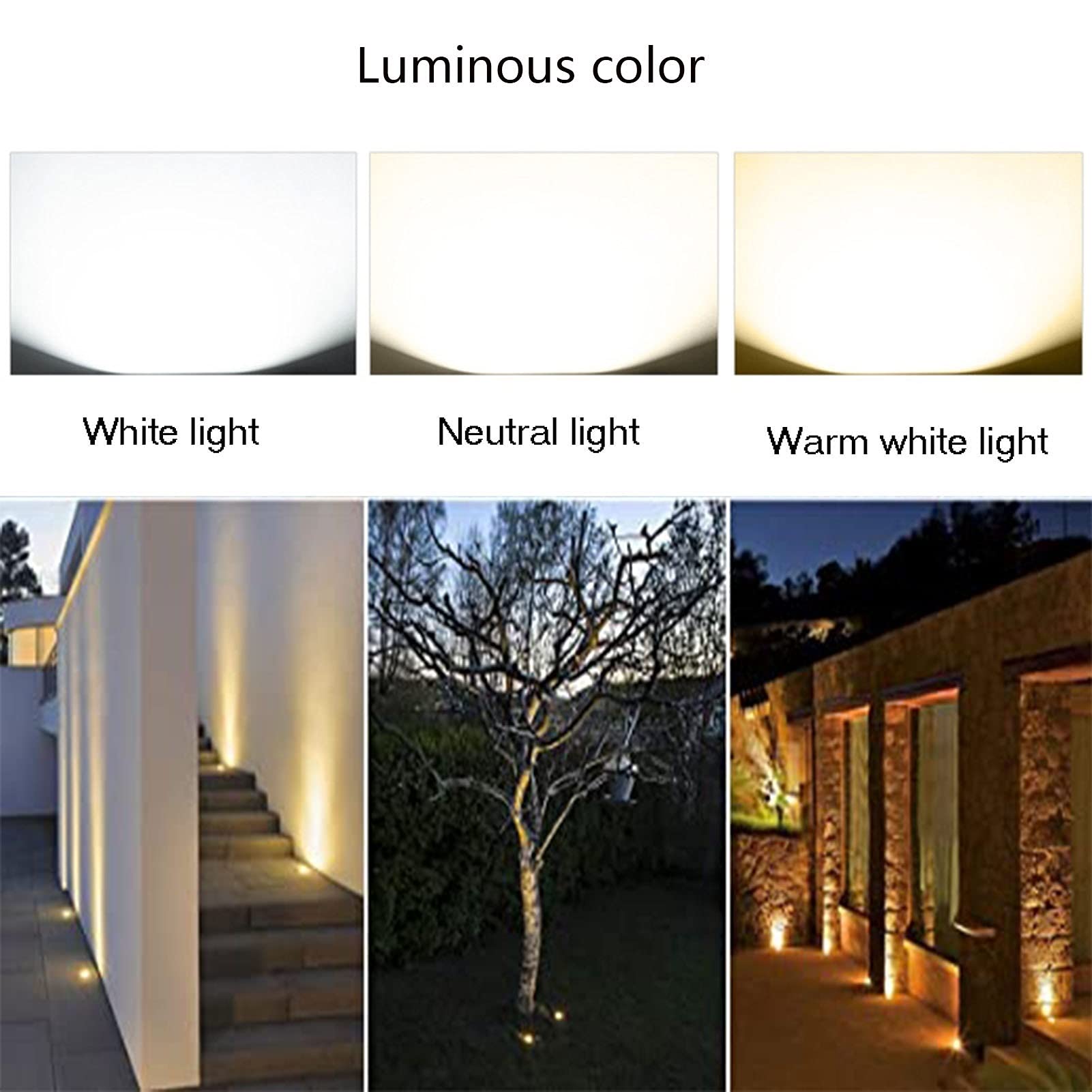 Faretto LED RGB 12V 10W Con Telecomando – Luce Paesaggio Up/Down Per Giardino, Prato E Piscina, Impermeabile, Alluminio Argento