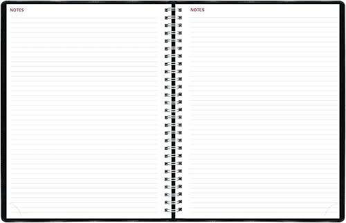 Miniatura 6 de Brownline Agenda semanal esencial 2024, libro de citas, 12 meses, enero a diciembre, encuadernación de doble alambre, 11 x 8.5 pulgadas, negro