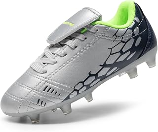 DREAM PAIRS Boys Girls Soccer Cleats Athletic Training Football Shoes for Little/Big Kid
