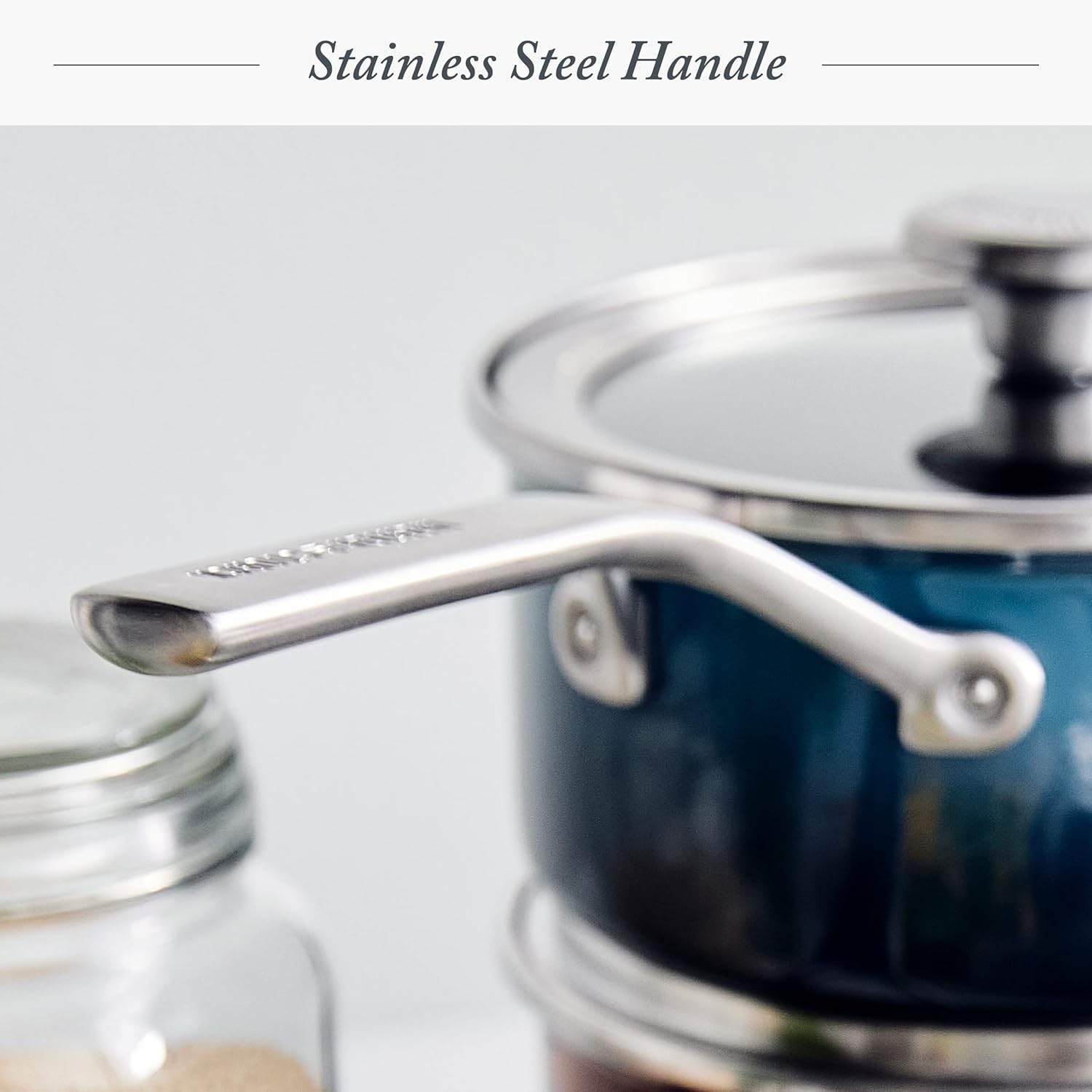 Merten & Storck European Crafted Steel Core Enameled Cookware, 1.4QT Saucepan Pot with Lid, Induction, PFAS & PTFE Free, Dishwasher Safe, Oven & Broiler Safe, Aegean Teal