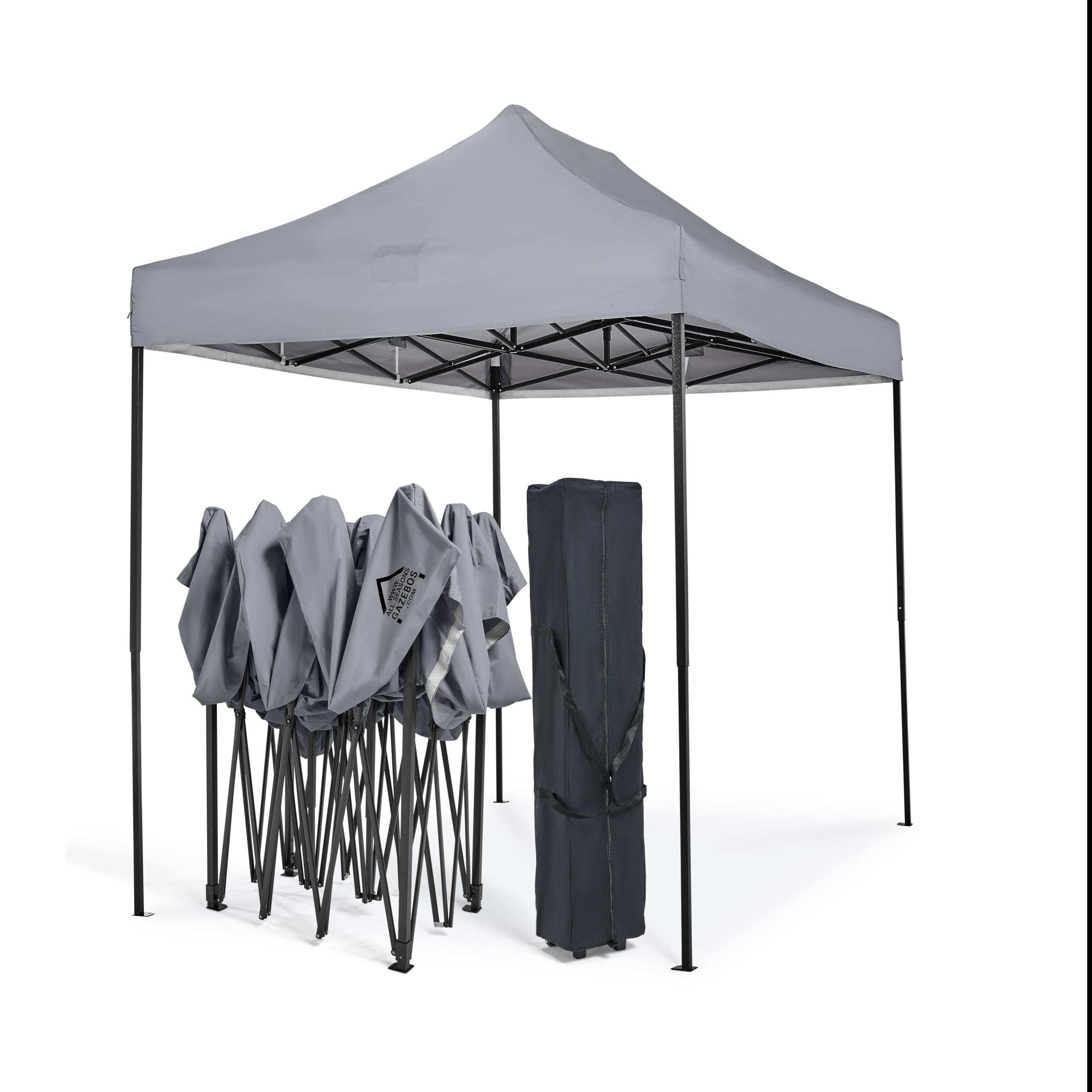 All Seasons Gazebos 3x2m Totalmente Impermeable Pop up Gazebo - Gris Metalizado