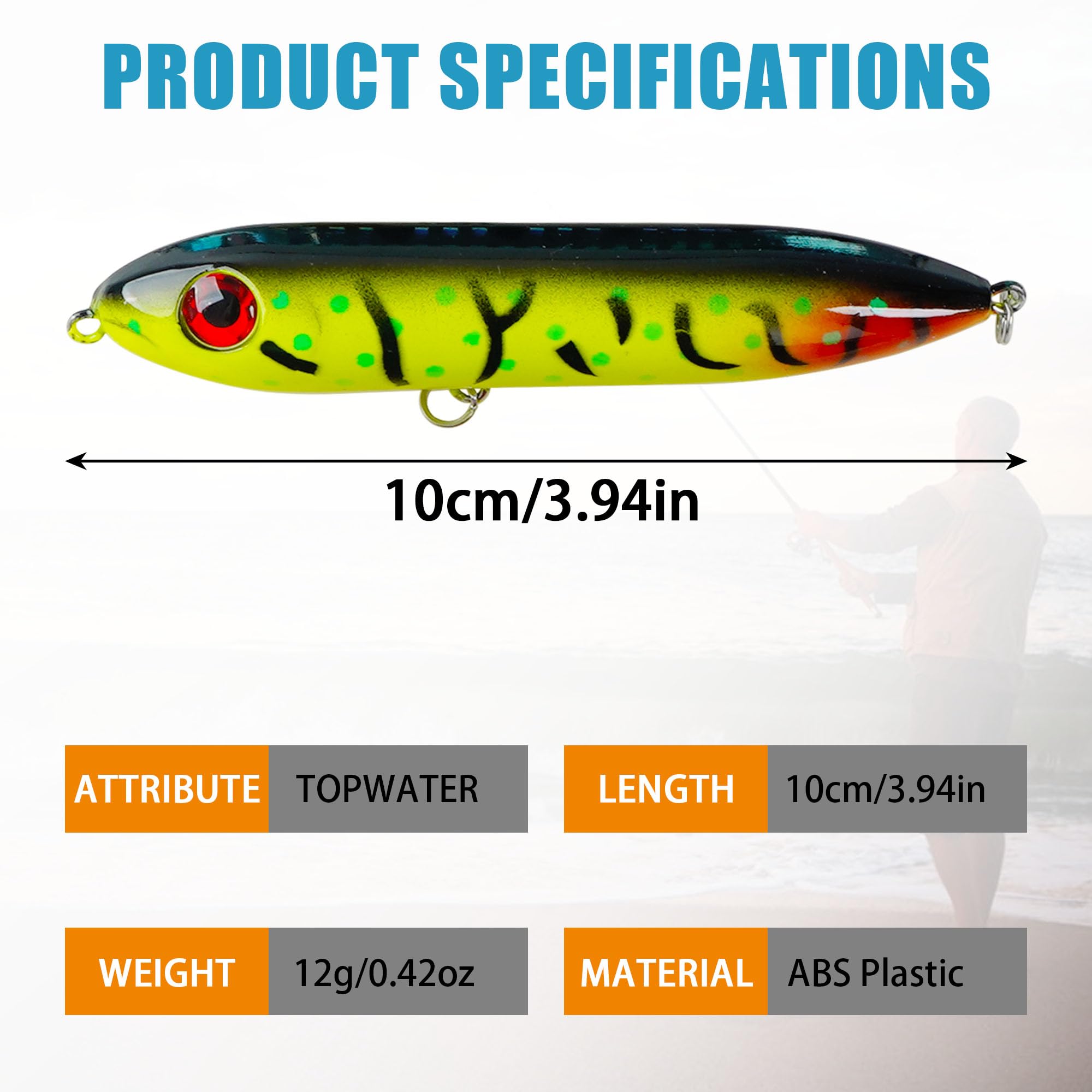 VATEICO Fishing Lures Catfish Rattling Line Float Lure for Catfishing Catfish Spook Rattle/Floats Peg Floats for Santee Rig Jerkbait Crankbait Fishing Circle Hooks (5pcs Lure)