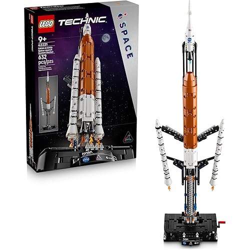 LEGO Technic NASA Artemis Space Launch System Rocket Building Toy for Boys & Girls - STEM Learning & Space Toy W/3-Stage Launch Function for Kids, Ages 9+ - Idea for Birthdays - 42221