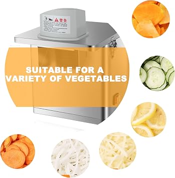 Electric Vegetable Dicer, Commercial Vegetable Chopper Dicer Shredder, Potato Cutter Food Processor Fruit Cutting Machine with 10* Grid Blade Cleaning Brush/Dicer Slicer Commercial