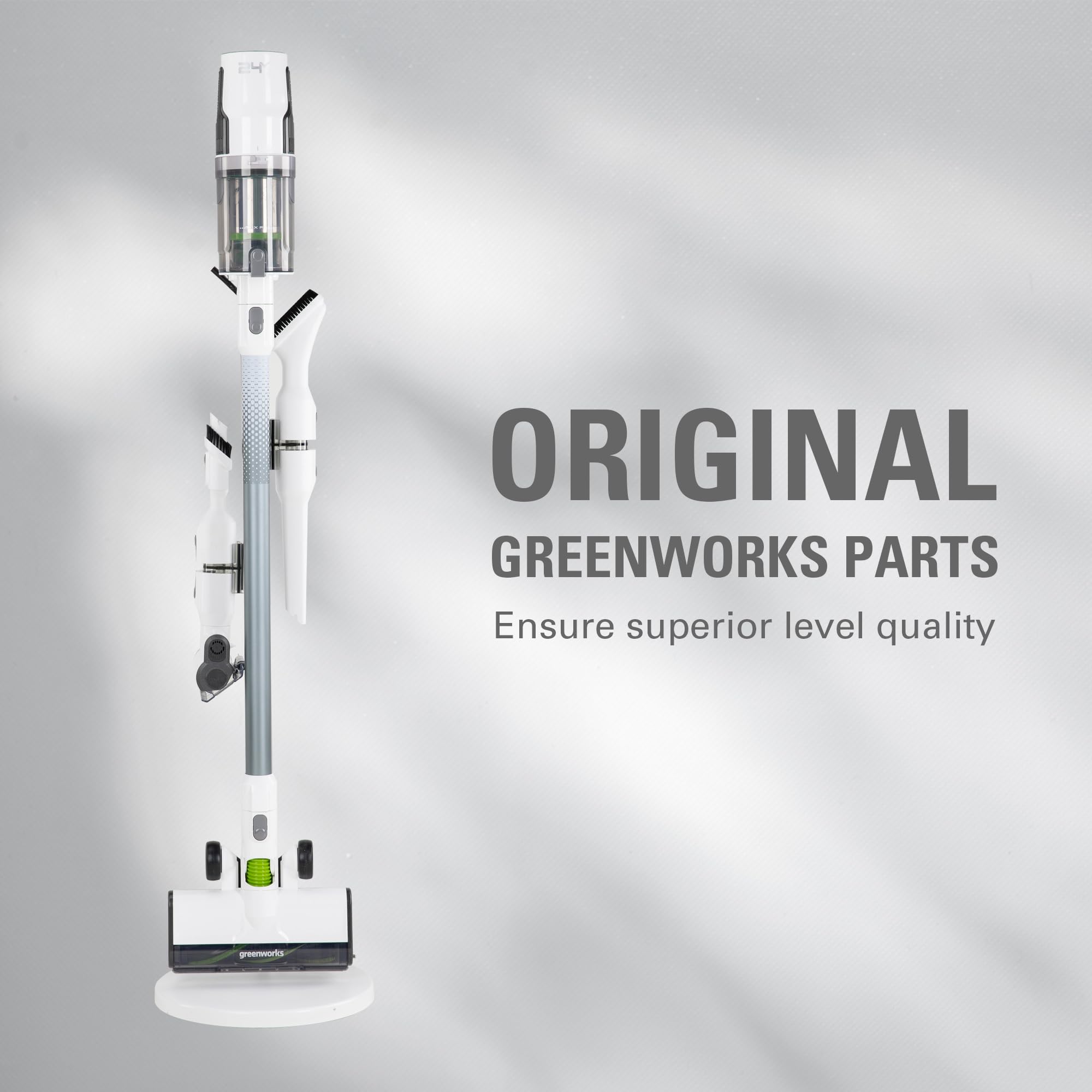 Greenworks 4400902 Kit Combinado de Piezas de Repuesto para aspiradora robótica, Color Blanco