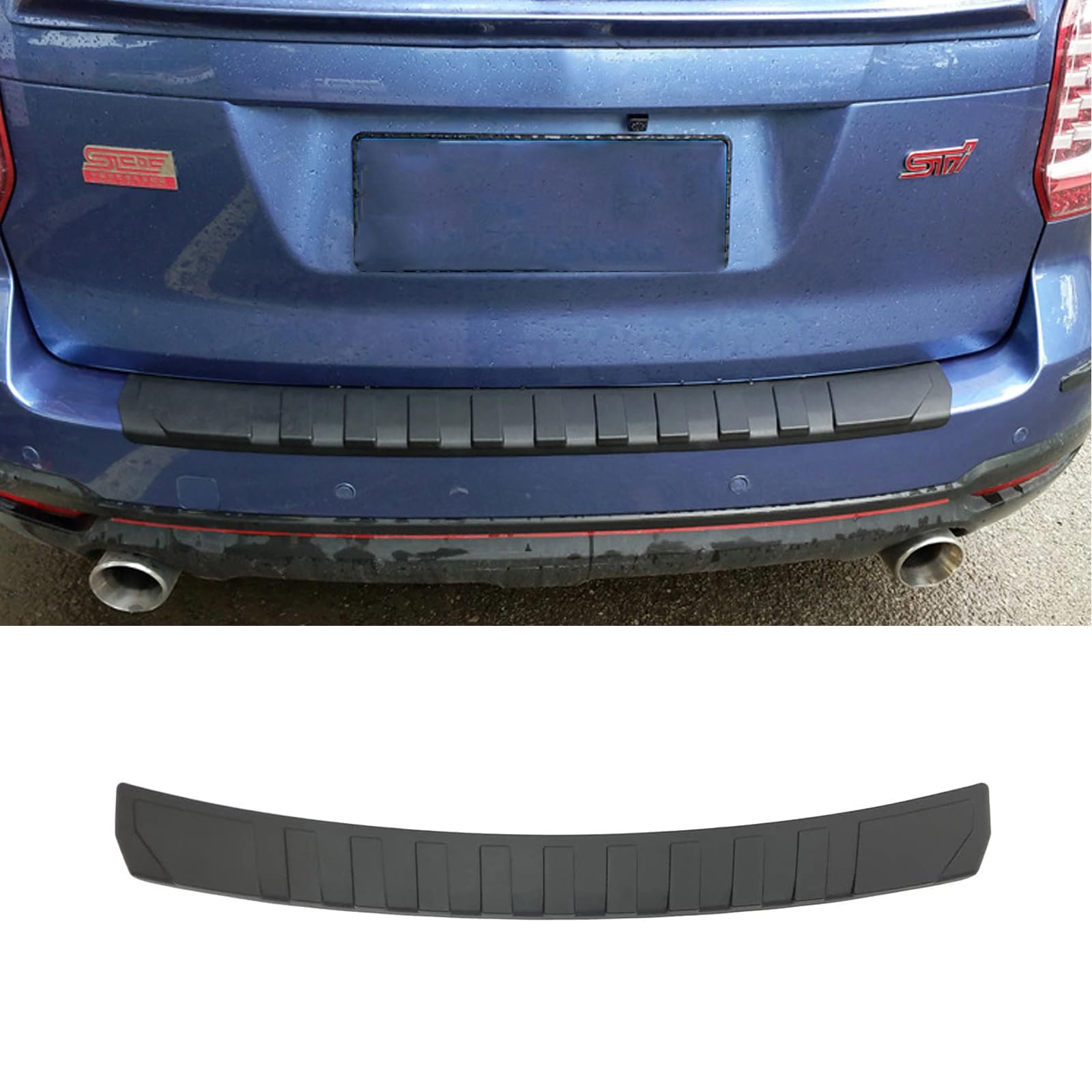 NTING Rear Bumper Protector Guard Accessory Trim Cover Scratch Resistant Trunk Door Entry Guards, Compatible with Subaru Forester 2013 2014 2015 2016 2017 2018