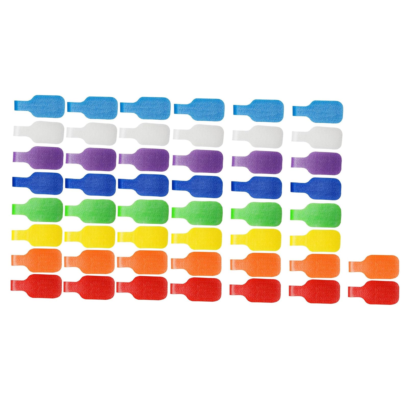 Tie Set Adjustable Nylon Cable Straps with Writable Labels 8 Color for Managing Multiple Cable Car Organizers