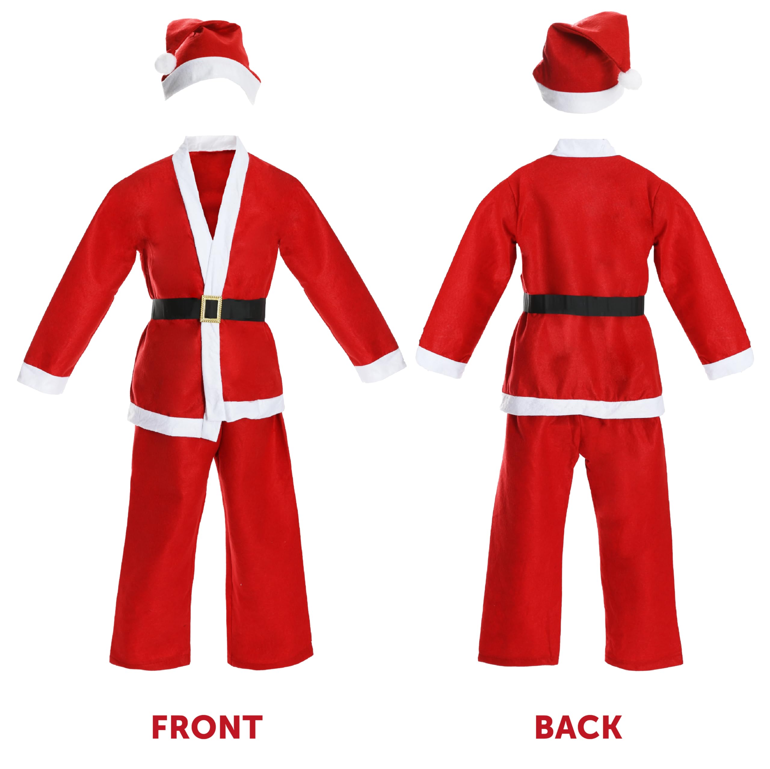 Deguisement Noel Enfant Pere Noel 4 Pcs, Costume Bébé Père Noël