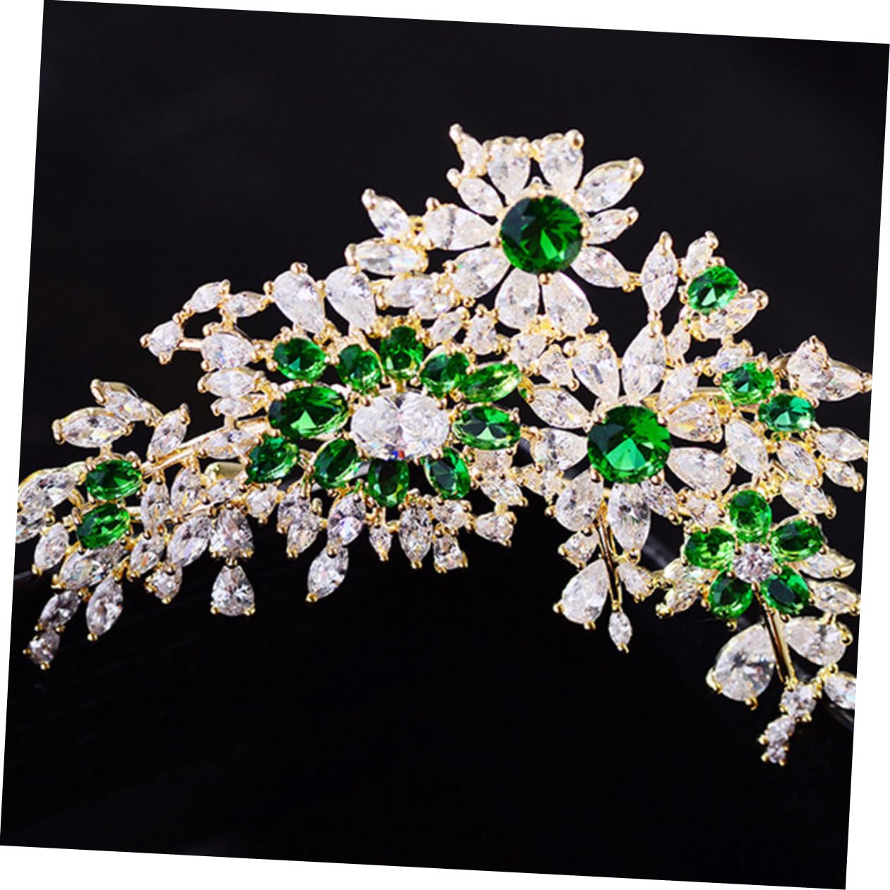 LIFKOME Spilla Decorativa Zircone Verde Per Cappotto e Cardigan Elegante Spilla Appesa Per Donna Accessorio Versatile Per Moda e Stile Personale