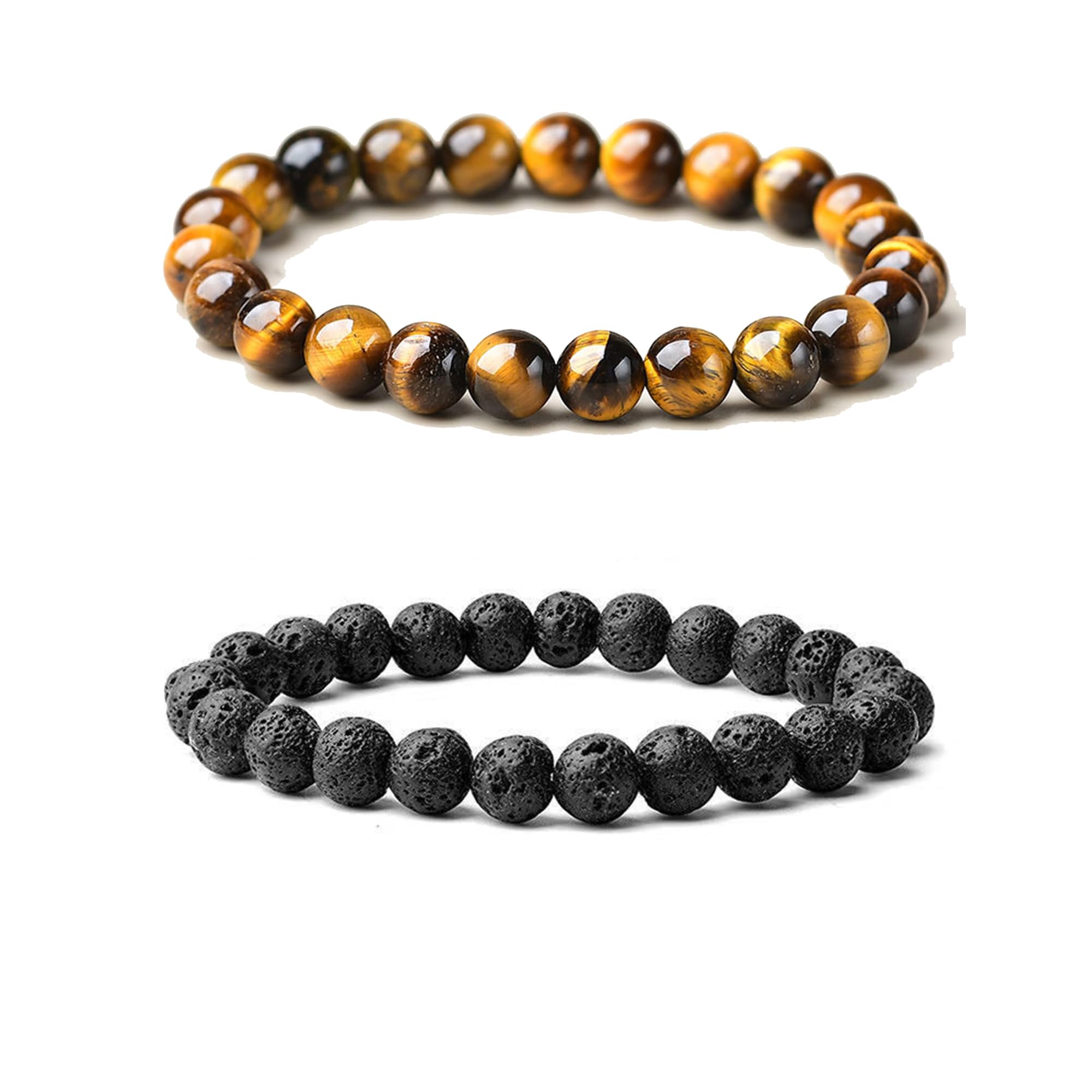 Cryhand Handmade 8mm Beaded Bracelets For Men Protection Bracelet For Women Chakra Feng Shui Stretchy Handmade Lucky Money