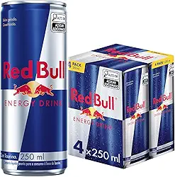 Pack de 4 Latas Red Bull Energético, Energy Drink, 250ml