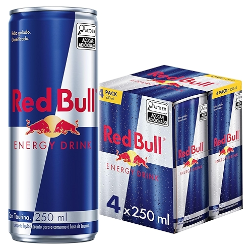 Pack de 4 Latas Red Bull Energético, Energy Drink, 250ml