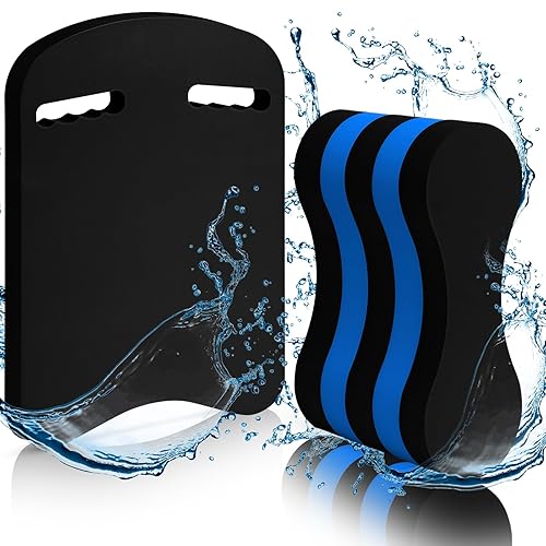 2 Pcs Swimming Kickboard Pull Buoy Set Training Aid Float