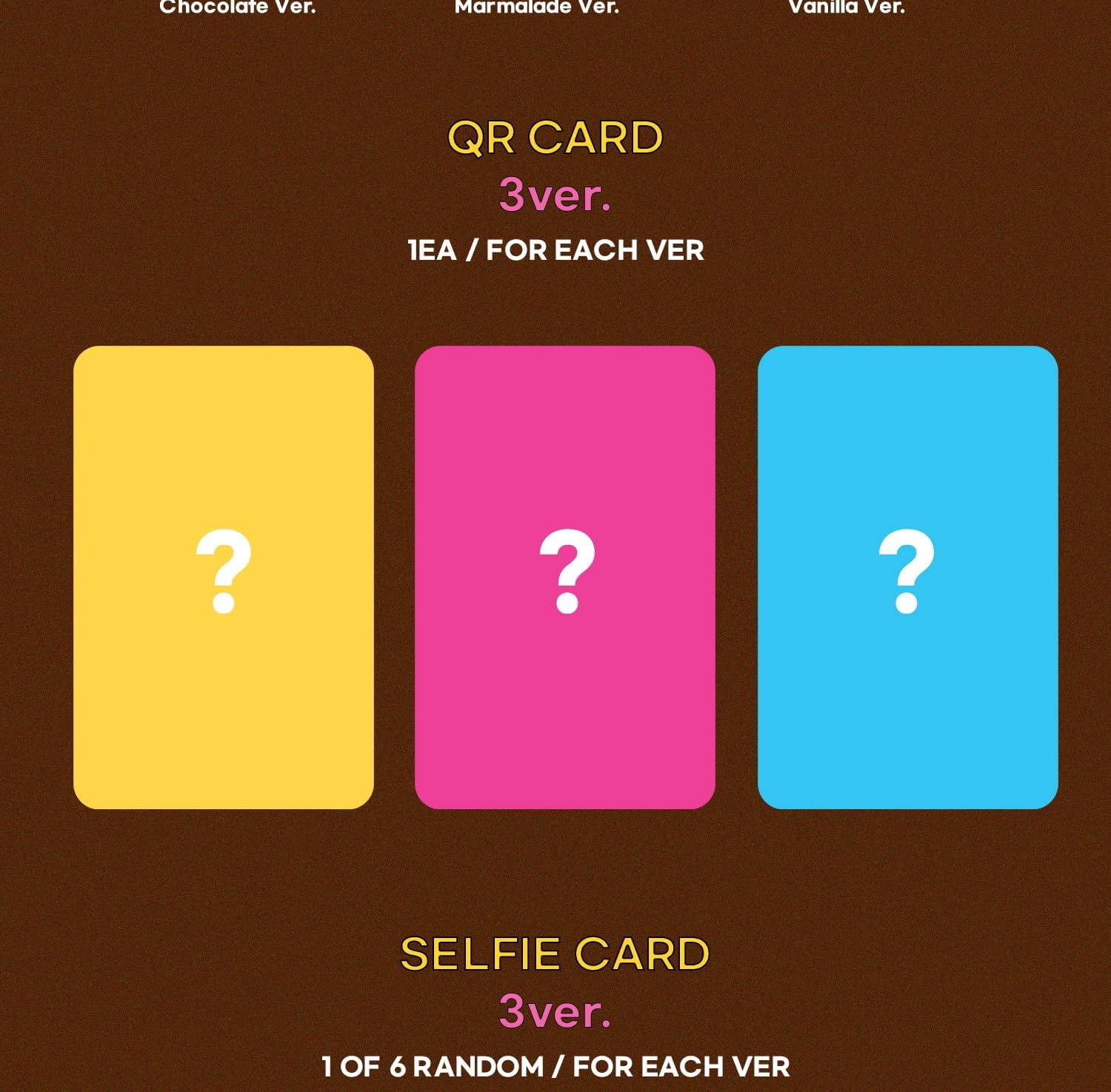 Genie Music WAKER - 2nd Mini Album Sweet Tape Rising Card (Platform) Album (3 versions SET), VDCD7104