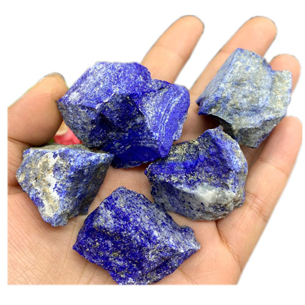 AITELEI Natural 1 lb Lapis Lazuli Crystal Stone Rough Raw Original Rock Stones Specimen Healing Collection Mineral Stone for Tumbling, Lapidary Polishing, Wicca Reiki Crystal Healing and Crafts