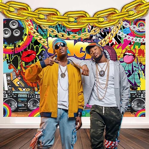 Miniatura 4 de Sensfun Fondo de Back to The 90'S Backdrop Hip Hop Graffiti Pared de ladrillo Retro Radio Fotografía Fondo Disco Rock Música Danza Cumpleaños 90