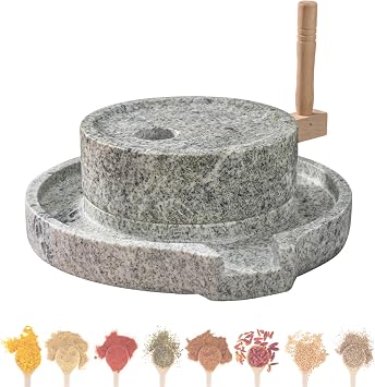 Mill Grinder, For Household Use, Hand Grinding Grain Mill, Granite, Ishiusu Grinder, Grinder, Mill, Wheat, Tea, Buckwheat, Rice Flour, Weight Approx. 66.1 lbs 30 kg, Manual, Tabletop, Rotary, With