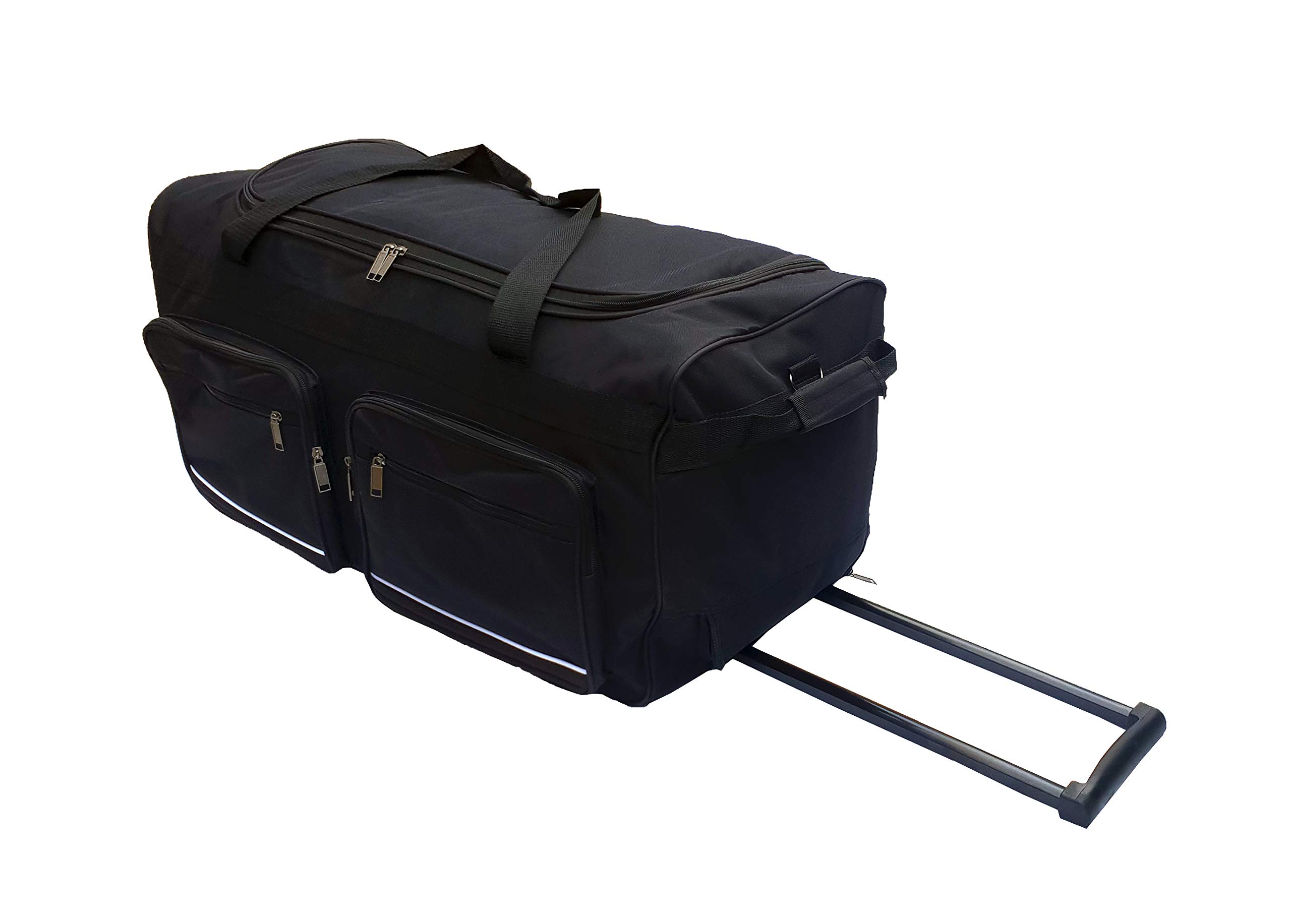 Bolsa de Viaje Flexible con Ruedas Talla L-100L, XL-115L, XXL-150L, XXXL-200L, Negro, Azul, Negro, 100L