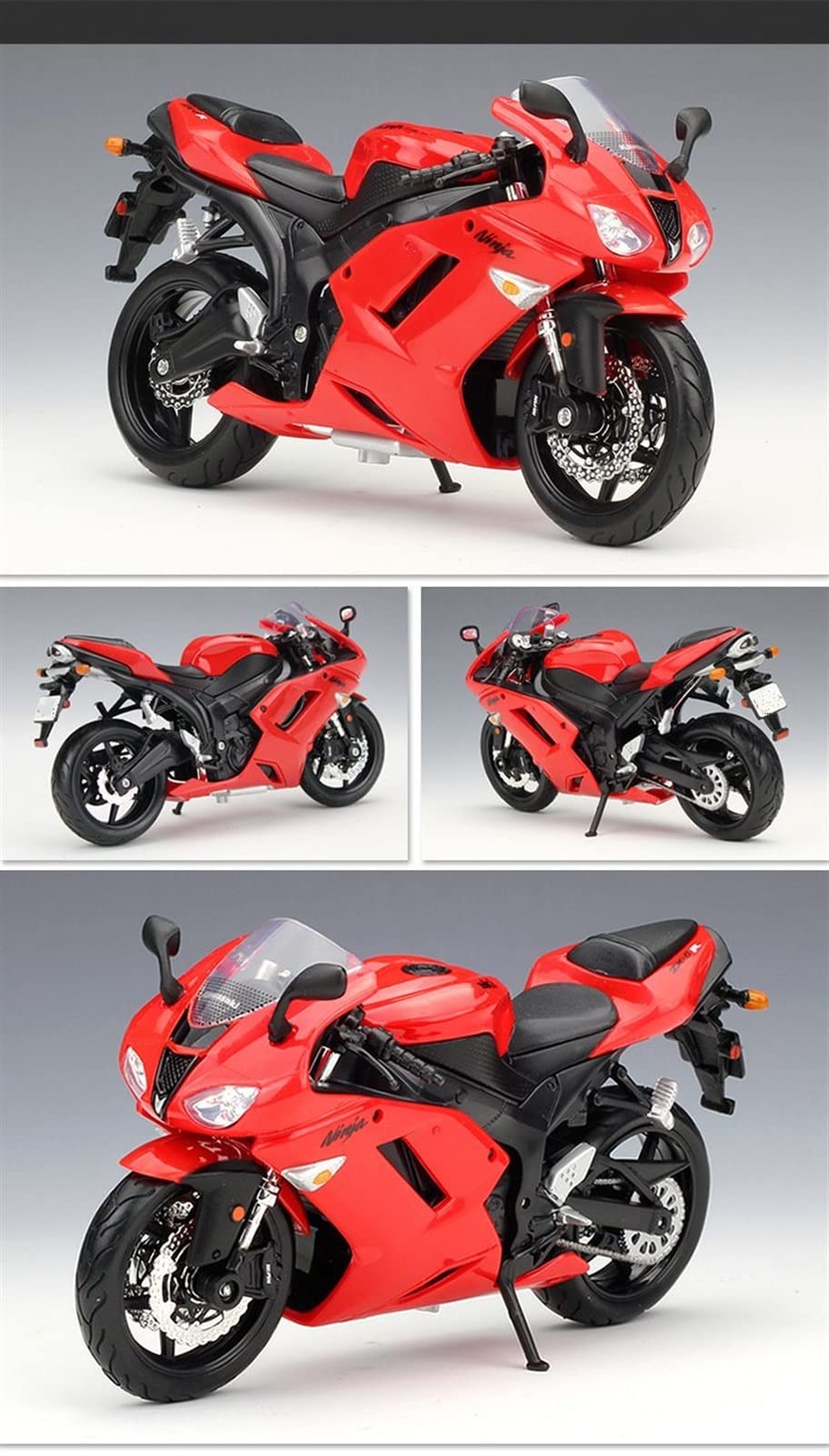 Amazon.co.jp: Kawasaki Ninja ZX6R 1:12 合金レーシングモデル