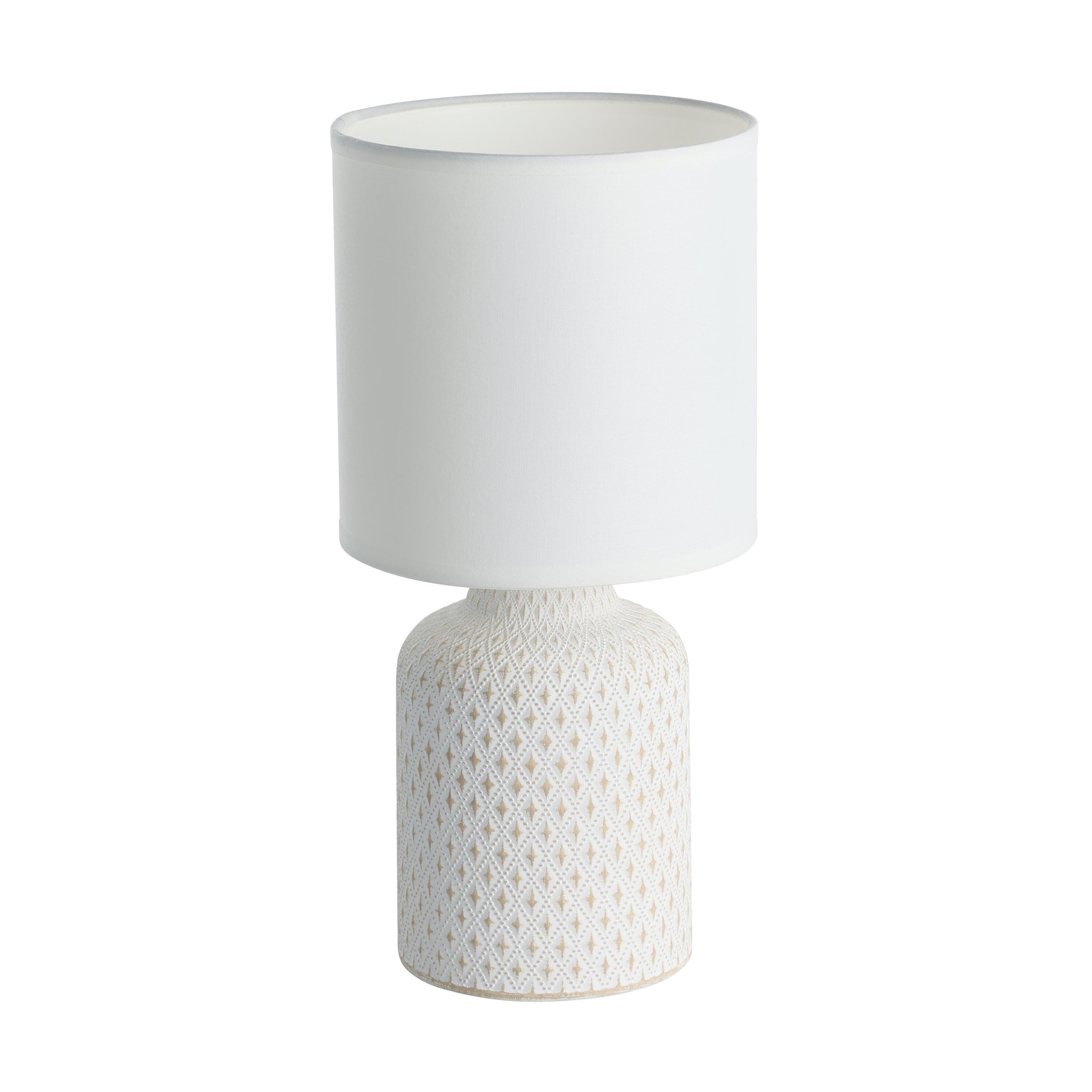 Eglo Cream-White Bellariva Cream And White Ceramic/Fabric Table Lamp