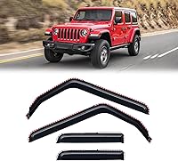 Vista 50 de Visera de ventana para Chevy Silverado 1500/GMC Sierra 1500/Avalanche/Suburban Crew Cab 2007-2013, protectores de lluvia, deflector de ventilación