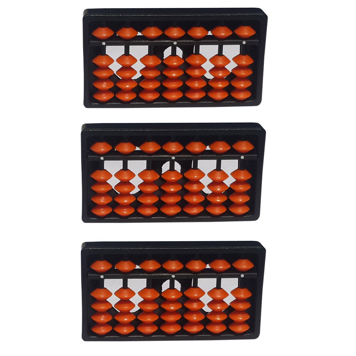 7 Rod Orange Abacus KIT Set of 3