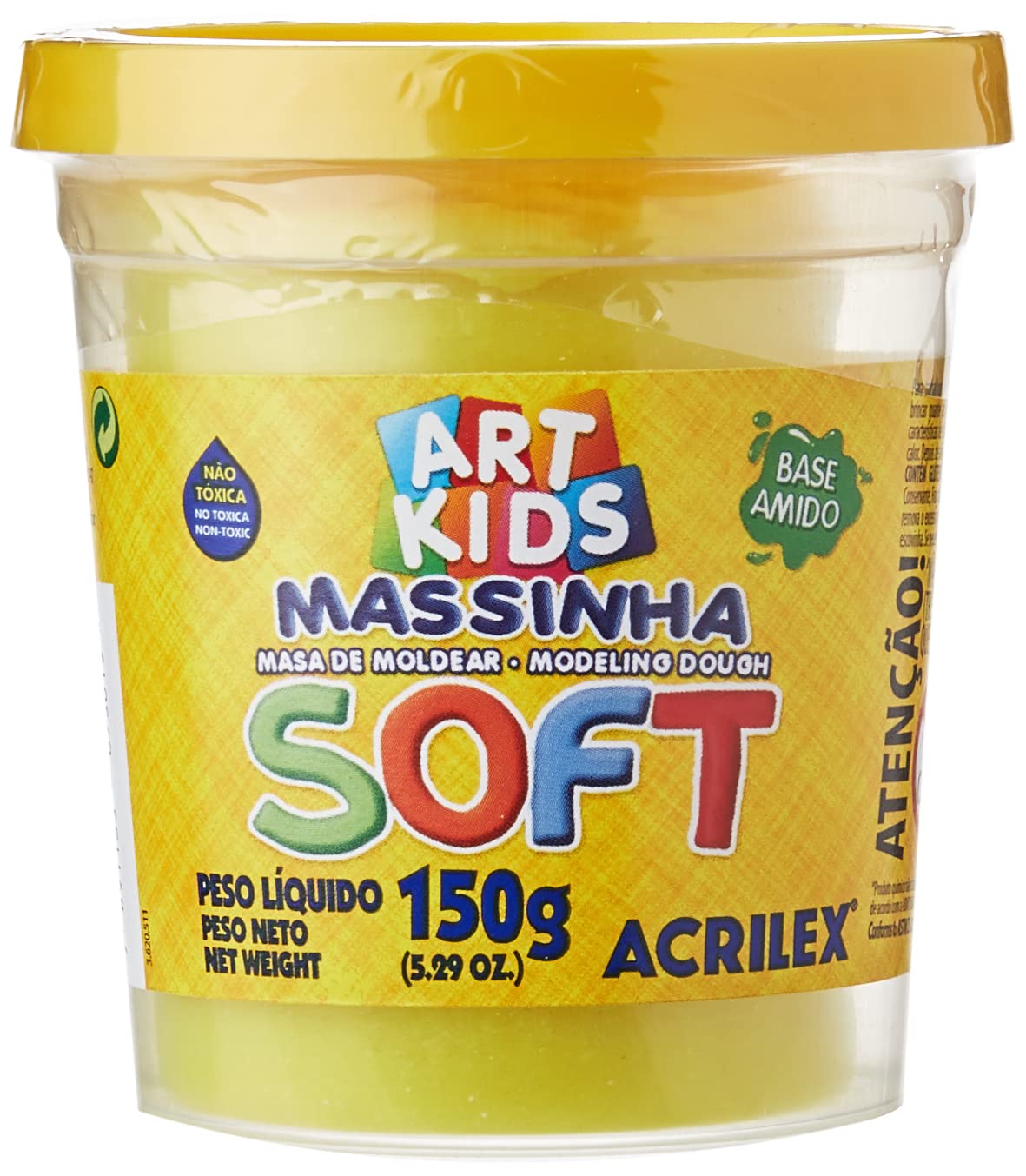 Massinha Modelar Soft com 6 Potes Acrilex