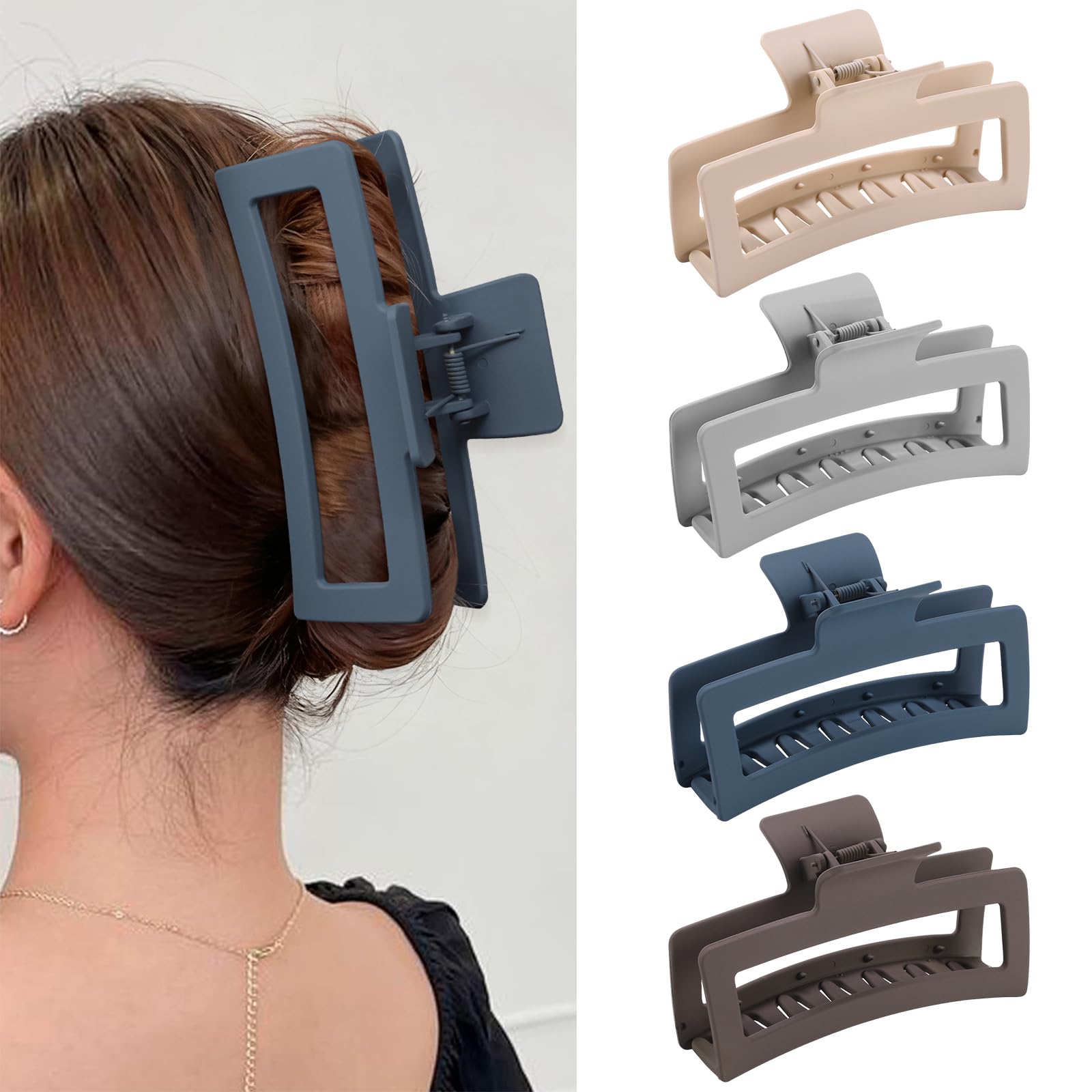 ZYTJ Jumbo Claw Clips - 4 Pack for Thick Hair -11