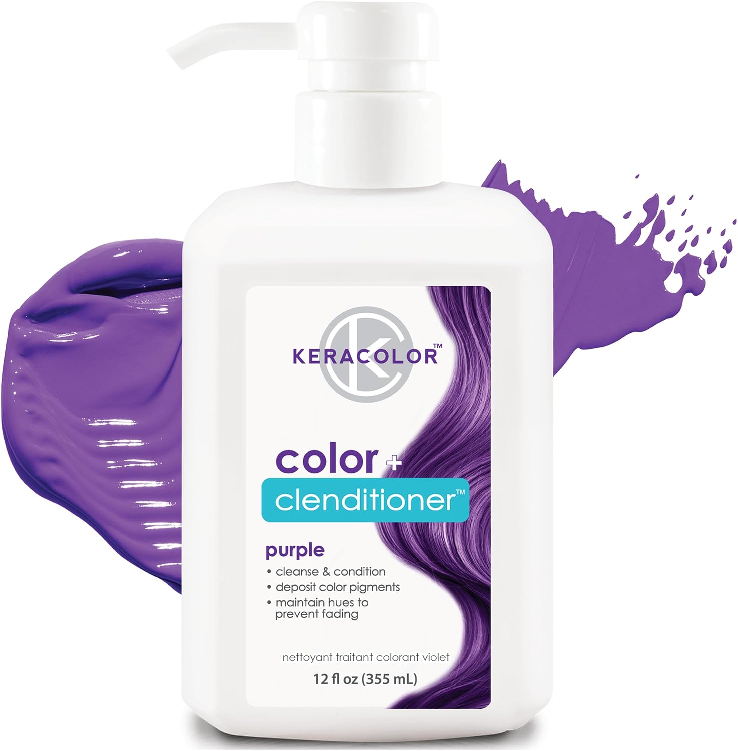 Keracolor Color Plus Clenditioner, Purple, 355 ml Beauty