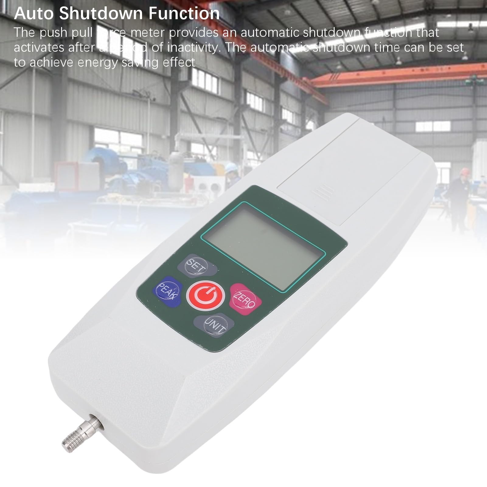 Medidor de Fuerza Digital 5N, Material ABS, LCD Retroiluminada, Probador Portátil de Empuje y Tracción con Apagado Automático para Pruebas de Laboratorio y Materiales