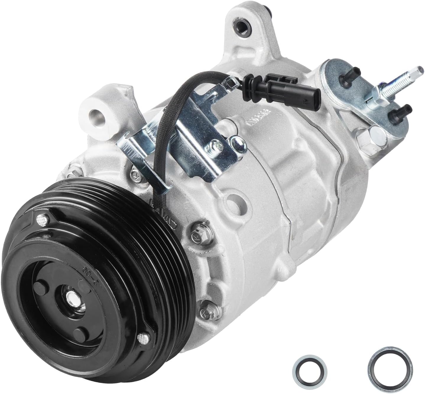 Air Condition A/C Compressor with Clutch for Cadillac Escalade 6.2L 2015-2020, for GMC Sierra Yukon XL 2015-2019, Silverado 1500 6.2L 5.3L 4.3L 2014-2019, Suburban/Tahoe 5.3L 2015-2020